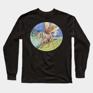 Winged Palomino Unicorn Long Sleeve T-Shirt